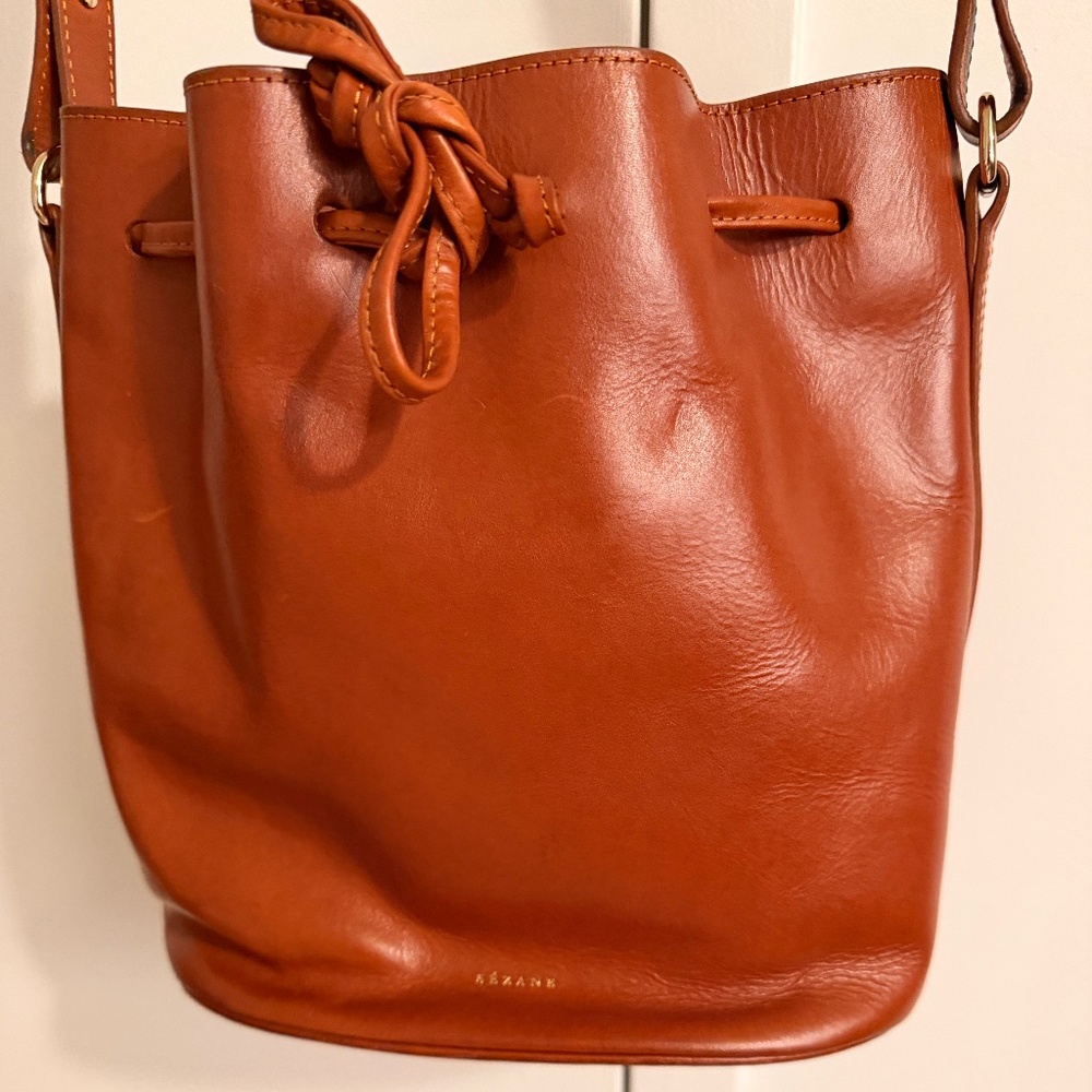 SEZANE Cognac Farrow Bag